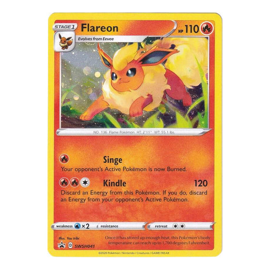 2020 Pokemon English Promo SWSH041 Flareon