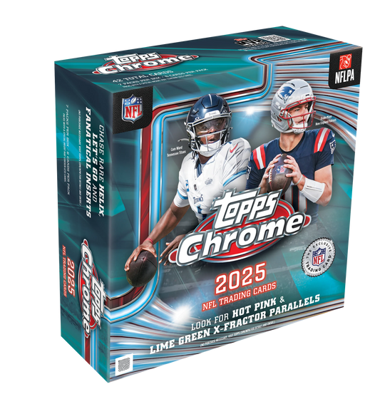 2025 Topps Chrome NFL Football Mega Box