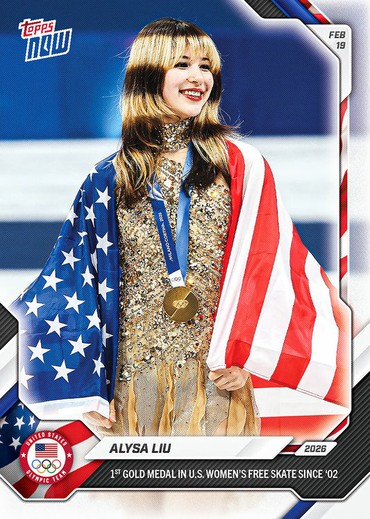Alysa Liu - 2026 Olympics Topps NOW® - Card 16