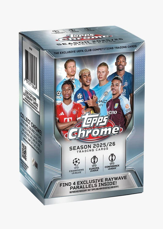 2025-26 Topps UEFA Club Competitions Chrome UCC Soccer Value Box
