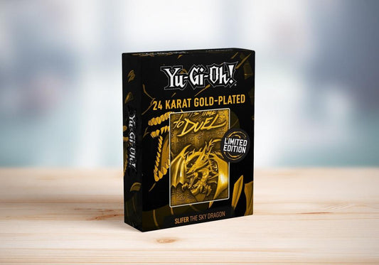 Yu-Gi-Oh! 24 Karat Gold Metall Palette Slifer The Sky Dragon CON