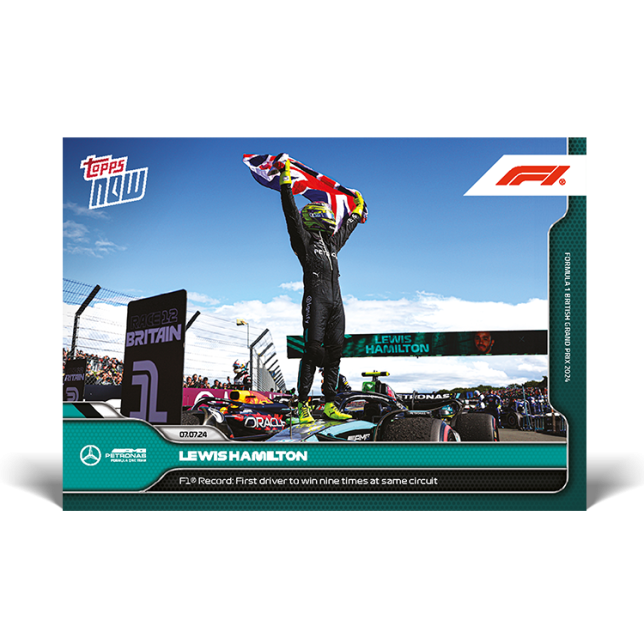 Lewis Hamilton 2024 Formula 1® Topps Now® Card 39