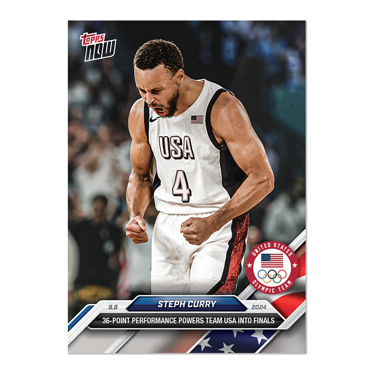 Steph Curry - 2024 Olympic Games TOPPS NOW® Card 22