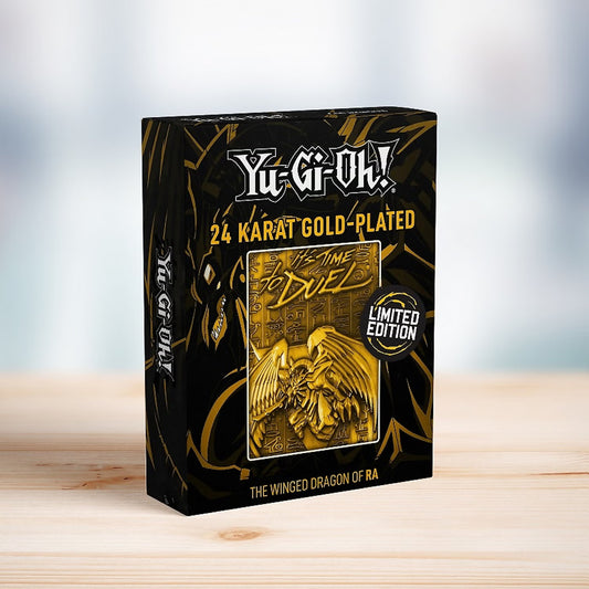 Yu-Gi-Oh! 24 Karat Gold plattiert Metallplatte The Winged Dragon of Ra