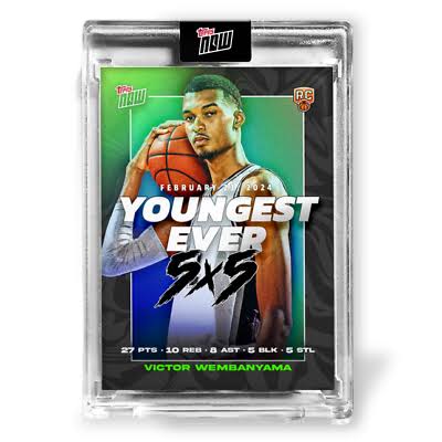 Victor Wembanyama - 2023-24 TOPPS NOW Basketball Card VW-2
