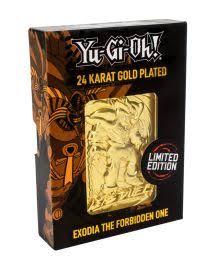 Yu-Gi-Oh! 24 Karat Gold Metall Palette Exodia The Forbidden One CON