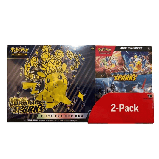 Pokemon English Surging Sparks ETB & Booster Bundle Costco 2-pack
