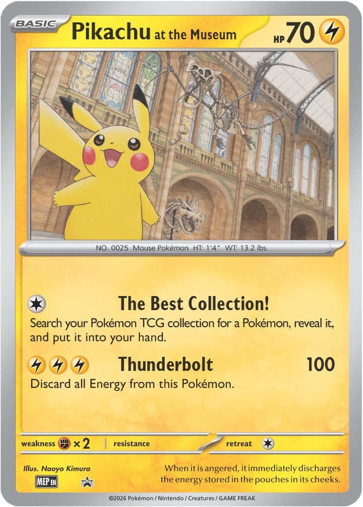 Pokemon x 英國自然歷史博物館 Jumbo Card Natural History Museum