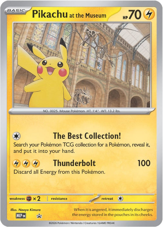 Pokemon x 英國自然歷史博物館 Jumbo Card Natural History Museum