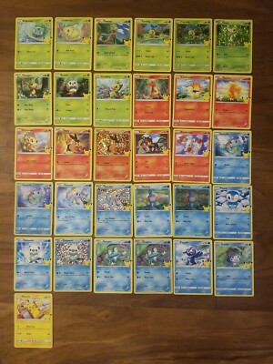 Pokemon English Mcdonald's Holo Set